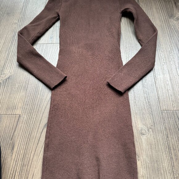 White Fox Boutique Brown Long Sleeve Dress - Picture 9 of 10